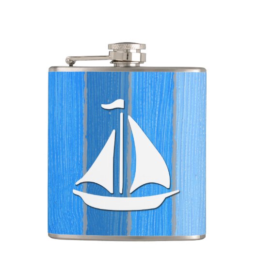 Nautisches Design Flachmann (Vorderseite)