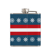 Nautisches Design Flachmann (Rückseite)