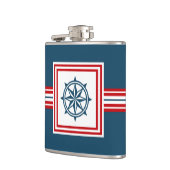 Nautisches Design Flachmann (Links)