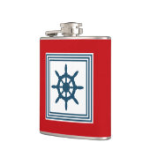 Nautisches Design Flachmann (Links)