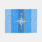 Nautisches Design Fleecedecke (Vorderseite (Horizontal))