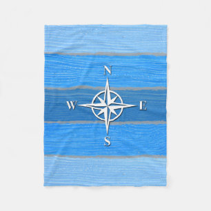 Nautisches Design Fleecedecke