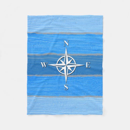 Nautisches Design Fleecedecke (Vorderseite)