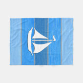 Nautisches Design Fleecedecke (Vorderseite (Horizontal))