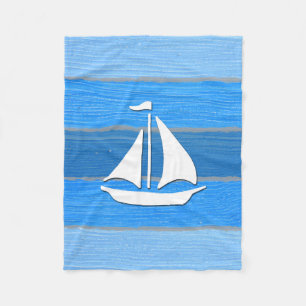 Nautisches Design Fleecedecke