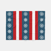 Nautisches Design Fleecedecke (Vorderseite (Horizontal))