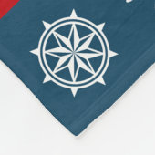 Nautisches Design Fleecedecke (Ecke)
