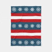 Nautisches Design Fleecedecke (Vorderseite)