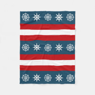 Nautisches Design Fleecedecke