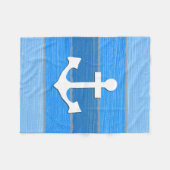 Nautisches Design Fleecedecke (Vorderseite (Horizontal))
