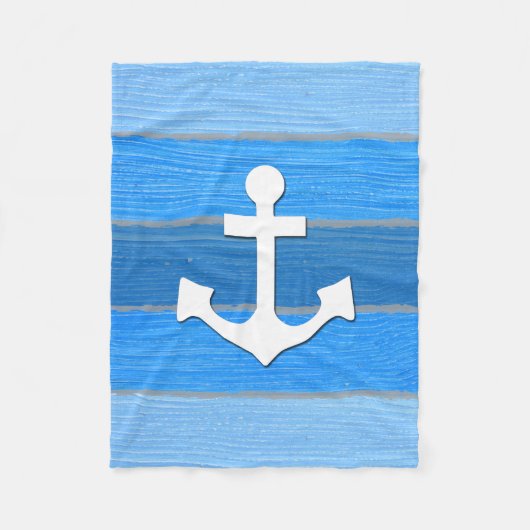 Nautisches Design Fleecedecke (Vorderseite)