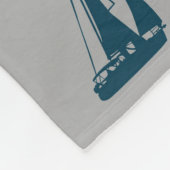 Nautisches Design Fleecedecke (Ecke)