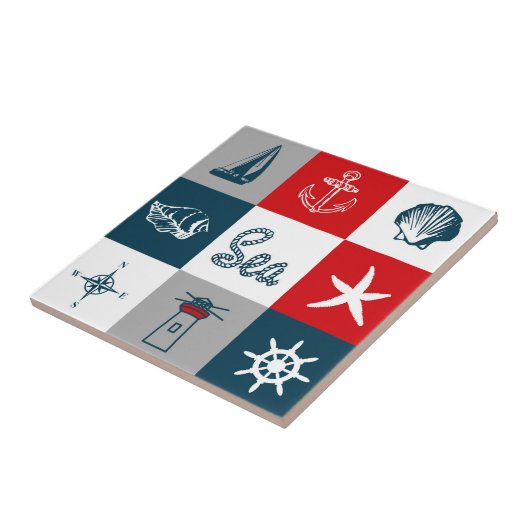 Nautisches Design Fliese (Seite)