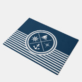 Nautisches Design Fußmatte (Schrägansicht)