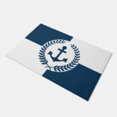 Nautisches Design Fußmatte (Schrägansicht)