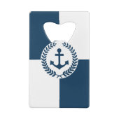Nautisches Design Geldkarten Flaschenöffner (Rückseite)