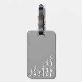 Nautisches Design Gepäckanhänger (Rückseite vertikal)