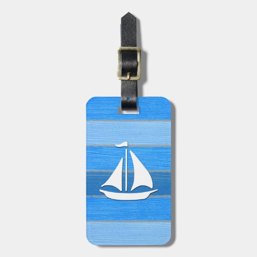 Nautisches Design Gepäckanhänger (Vorderseite vertikal)