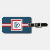 Nautisches Design Gepäckanhänger (Vorderseite horizontal)