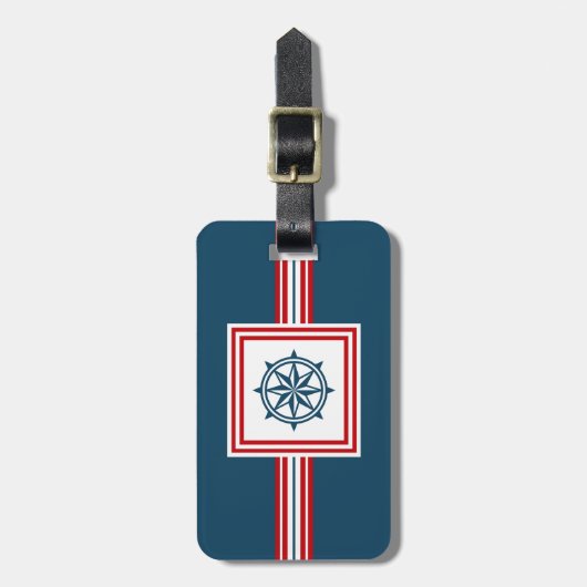 Nautisches Design Gepäckanhänger (Vorderseite vertikal)