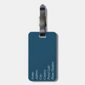 Nautisches Design Gepäckanhänger (Rückseite vertikal)