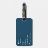 Nautisches Design Gepäckanhänger (Rückseite vertikal)