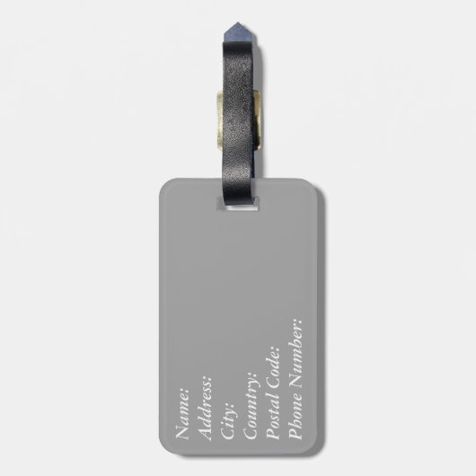 Nautisches Design Gepäckanhänger (Rückseite vertikal)