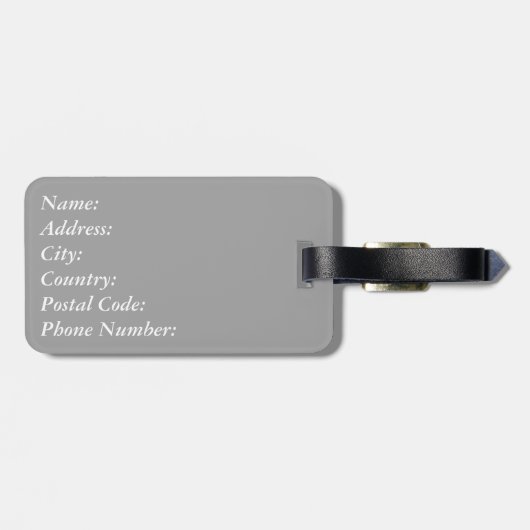 Nautisches Design Gepäckanhänger (Rückseite horizontal)