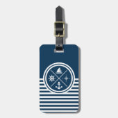 Nautisches Design Gepäckanhänger (Vorderseite vertikal)