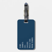 Nautisches Design Gepäckanhänger (Rückseite vertikal)