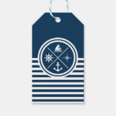 Nautisches Design Geschenkanhänger (Vorderseite)