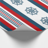 Nautisches Design Geschenkpapier (Ecke)