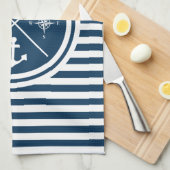 Nautisches Design Geschirrtuch (Viertel Falte)