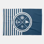 Nautisches Design Geschirrtuch (Horizontal)