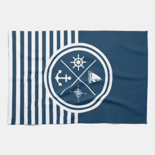 Nautisches Design Geschirrtuch