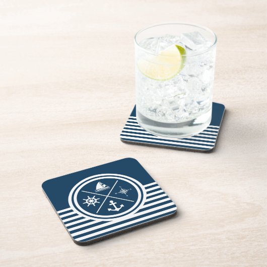 Nautisches Design Getränkeuntersetzer (Rechte Seite)