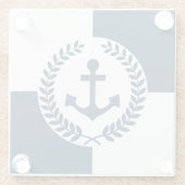 Nautisches Design Glasuntersetzer (Rückseite)