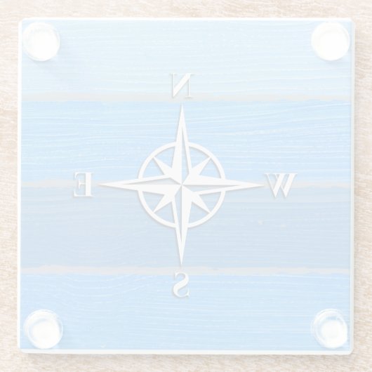 Nautisches Design Glasuntersetzer (Rückseite)