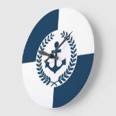 Nautisches Design Große Wanduhr (Winkel)