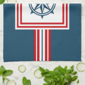 Nautisches Design Handtuch (Gefaltet)