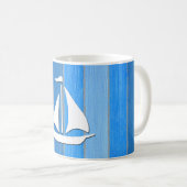 Nautisches Design Kaffeetasse (VorderseiteRechts)