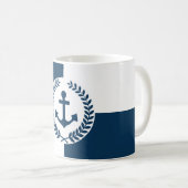 Nautisches Design Kaffeetasse (VorderseiteRechts)