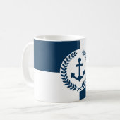 Nautisches Design Kaffeetasse (Vorderseite Links)