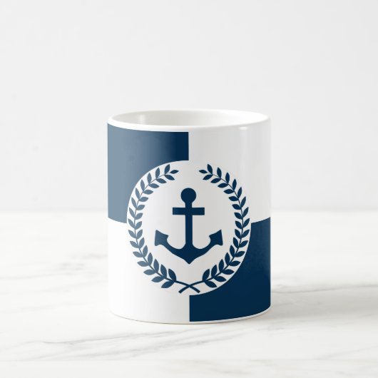 Nautisches Design Kaffeetasse (Mittel)