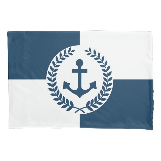 Nautisches Design Kissenbezug (Vorderseite)