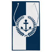 Nautisches Design Kleine Geschenktüte (Rückseite)
