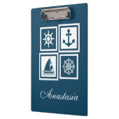 Nautisches Design Klemmbrett (Links)