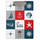 Nautisches Design Klemmbrett (Vorderseite)