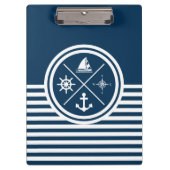 Nautisches Design Klemmbrett (Vorderseite)