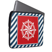Nautisches Design Laptopschutzhülle (Vorne Rechts)